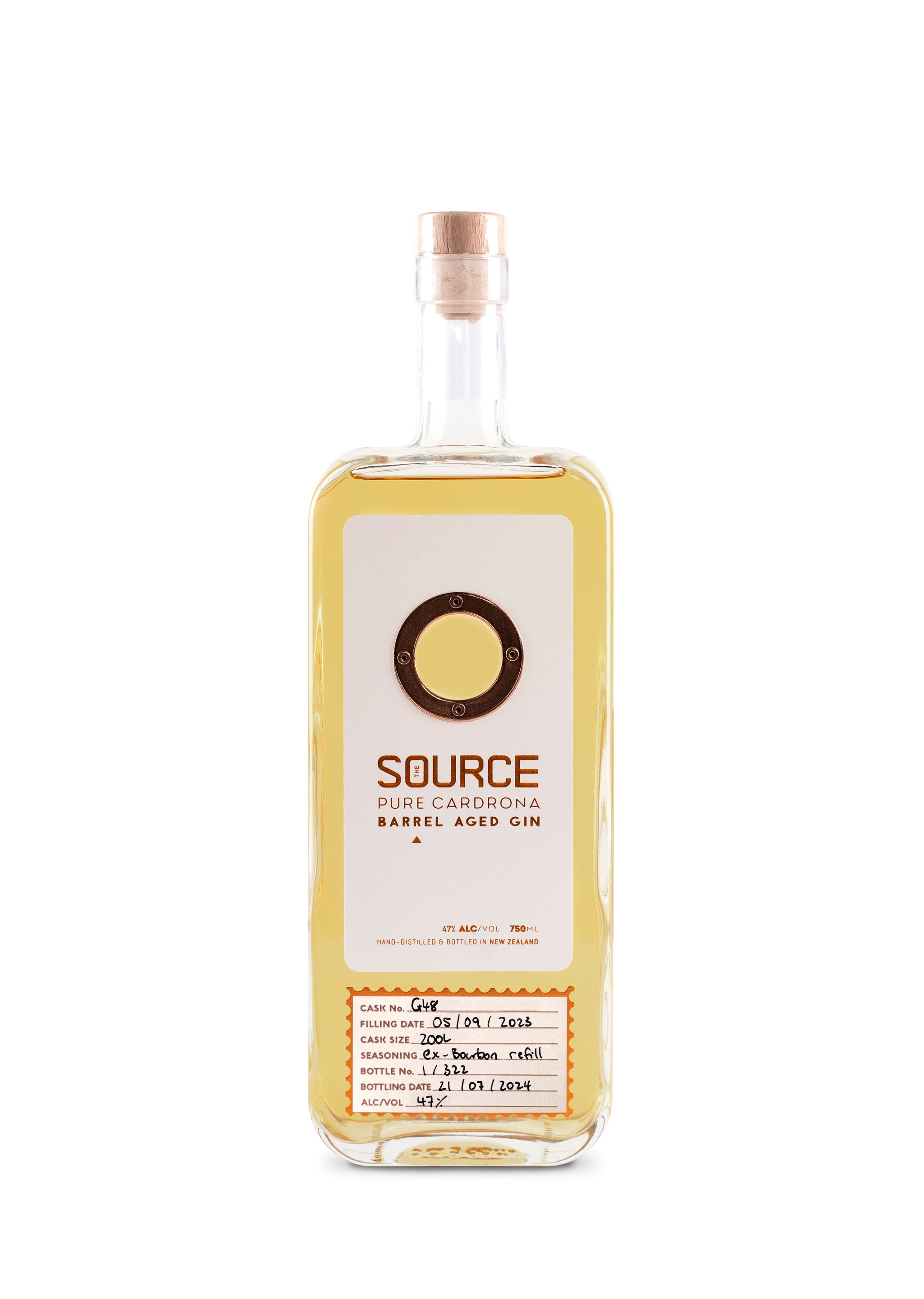 Bourbon Barrel Aged Source Gin - NZ